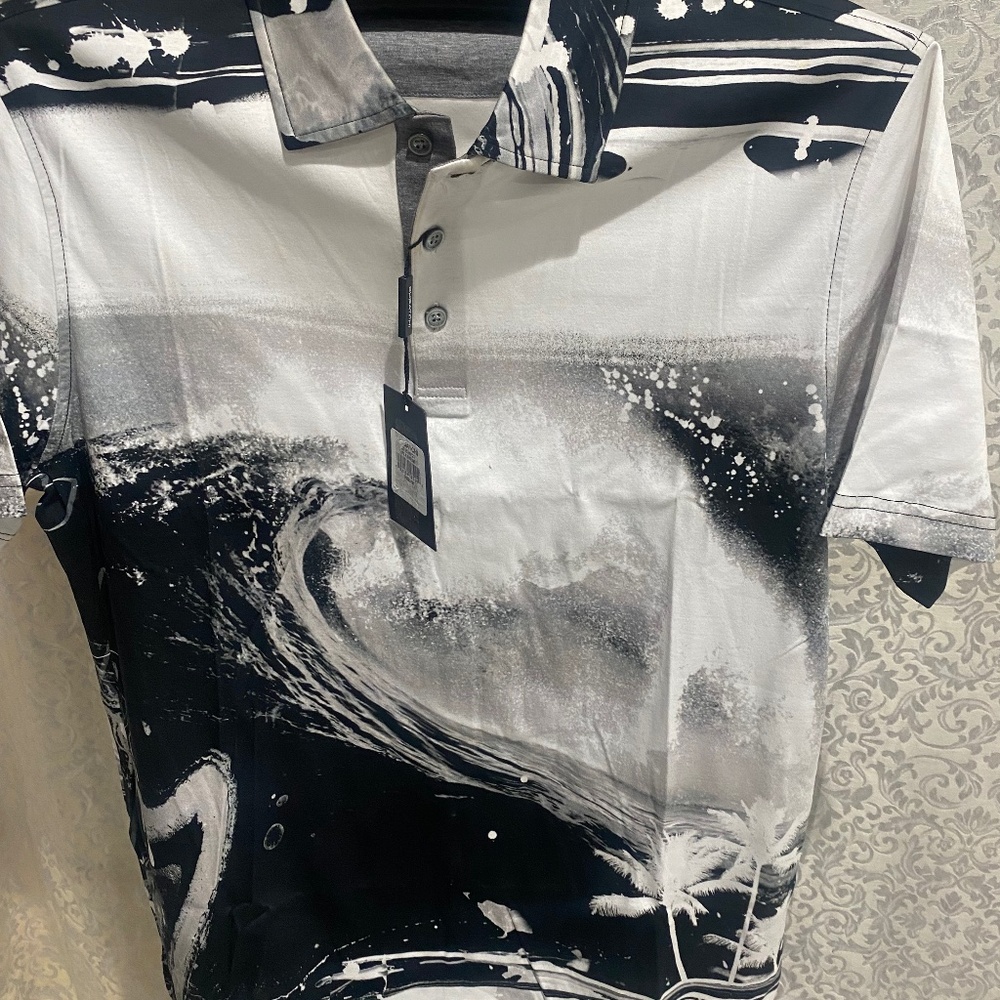 BUGATCHI Directional Shirt Sz M
